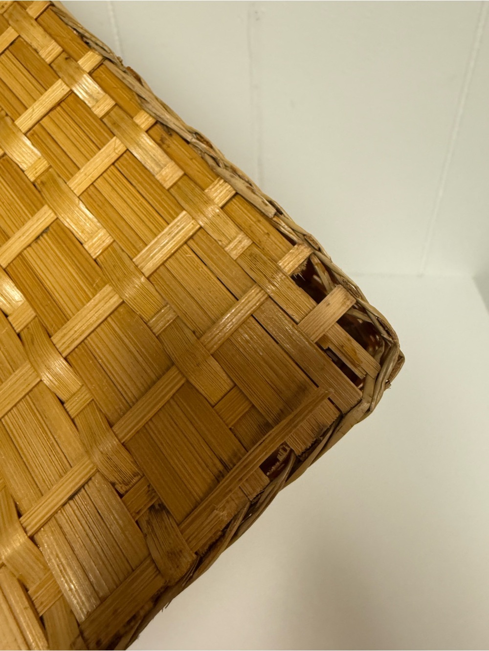 Vintage Woven Suitcase Basket | Natural Fiber Picnic Basket | Collected Home - Picture 13 of 14